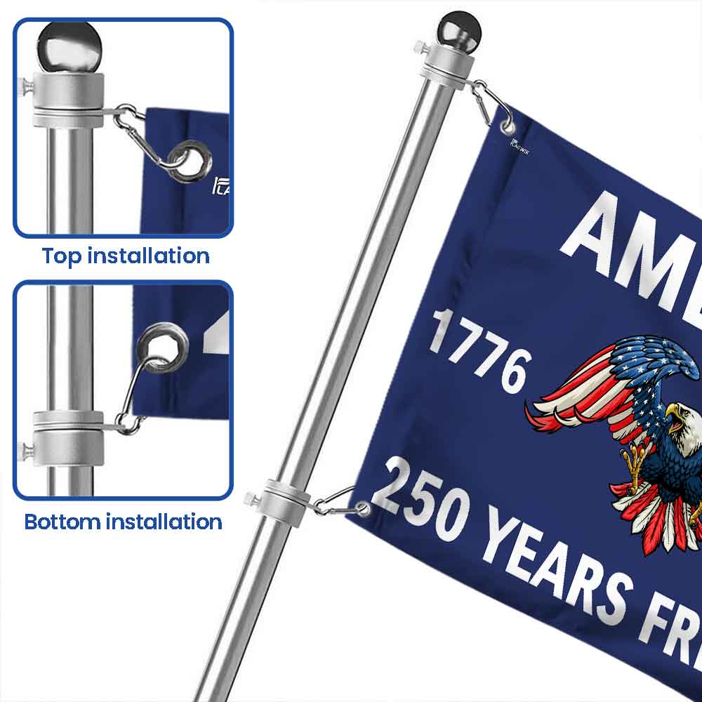 Flagwix American Flag - America 250th Anniversary Grommet Freedom 4th of july Flag