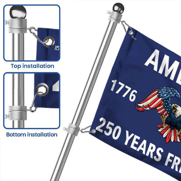 Flagwix American Flag - America 250th Anniversary Grommet Freedom 4th of july Flag