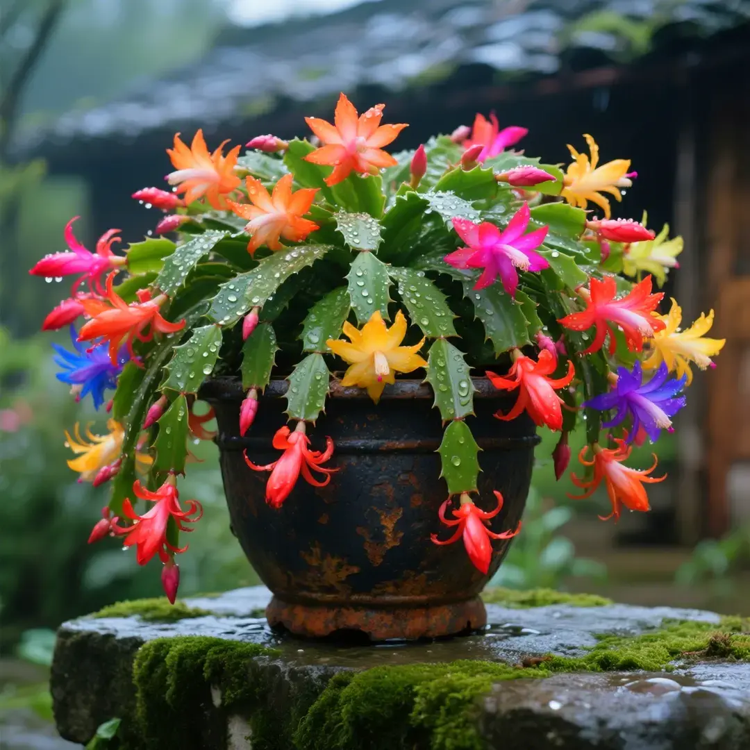 🌸 Mix Colors Schlumbergera Seeds – Easy-Care Blooms in Every Shade, Even in Winter ❄️🌈