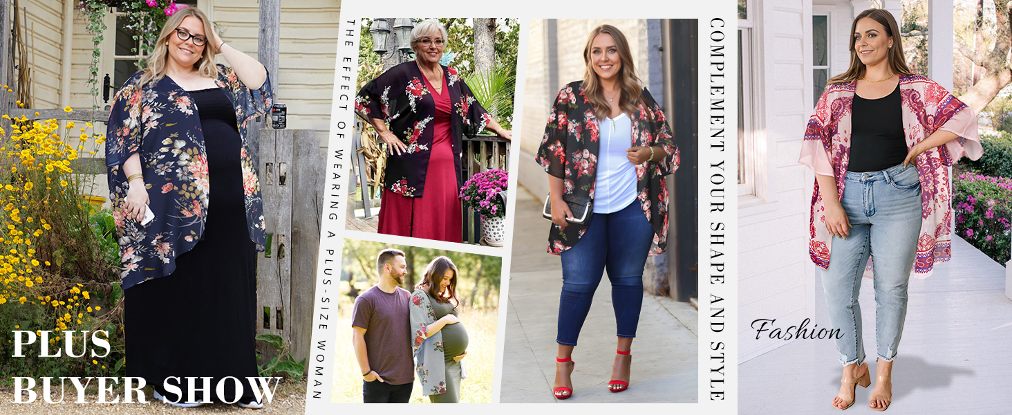 plus size kimono cardigans
