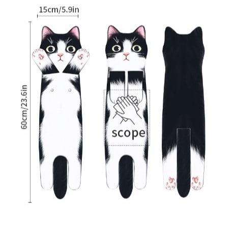 🎁😺Funny Cat Hand Towels for Cat Lovers