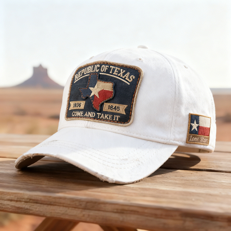 🔥Last Day 50% OFF -🧢 Republic Grit – Texas Patch Hat