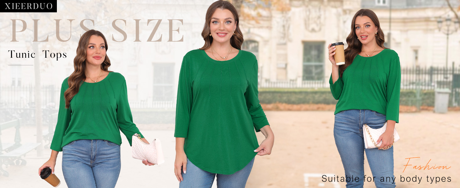 plus size tunic tops for women