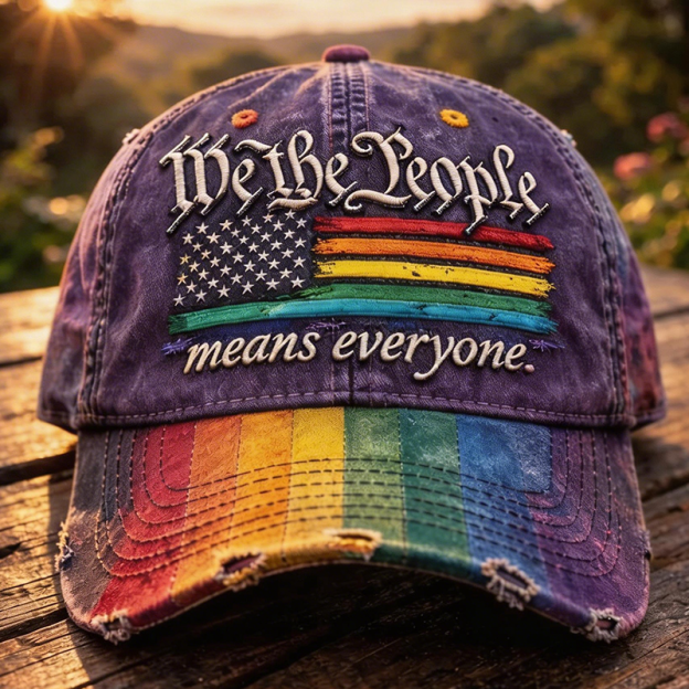 🔥Last Day 49% OFF -Rainbow Pride Month Gay Art Print Hat-GD
