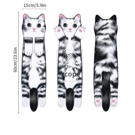 🎁😺Funny Cat Hand Towels for Cat Lovers