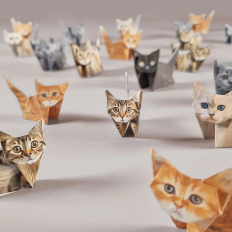 😻✨Easy DIY Paper Cats Kit | Guided Lines & Instructions Included 🎁Buy More Save More