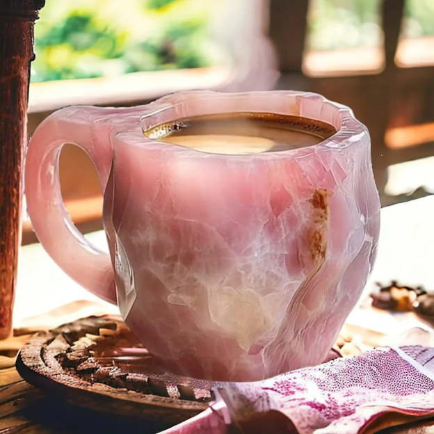 😊2025 HOT SALE ✨️ New Mineral Crystal Coffee Mugs☕