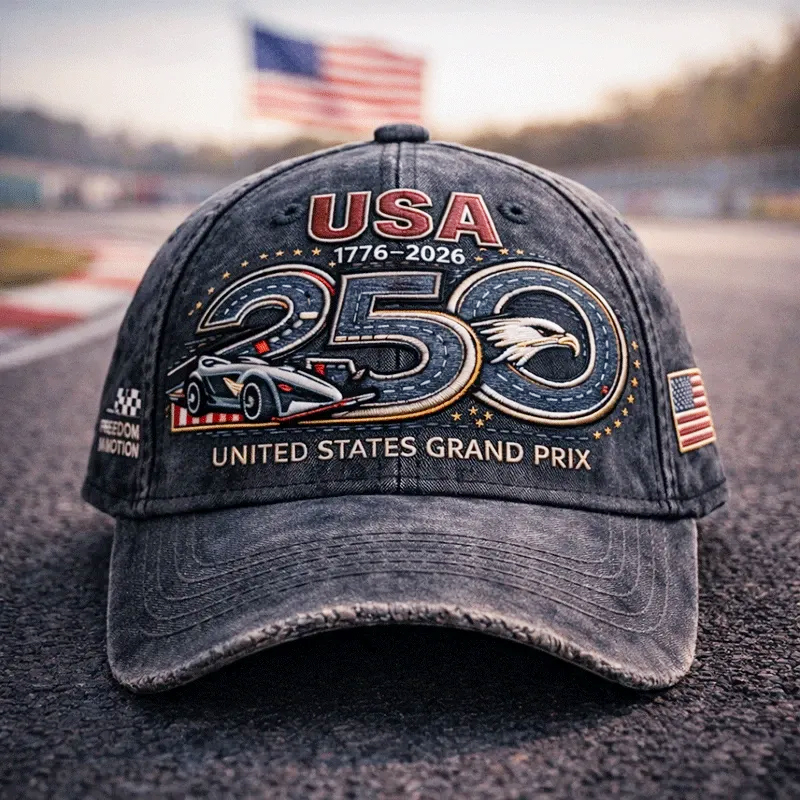 🏎️American 250th Anniversary Grand Prix Baseball Cap