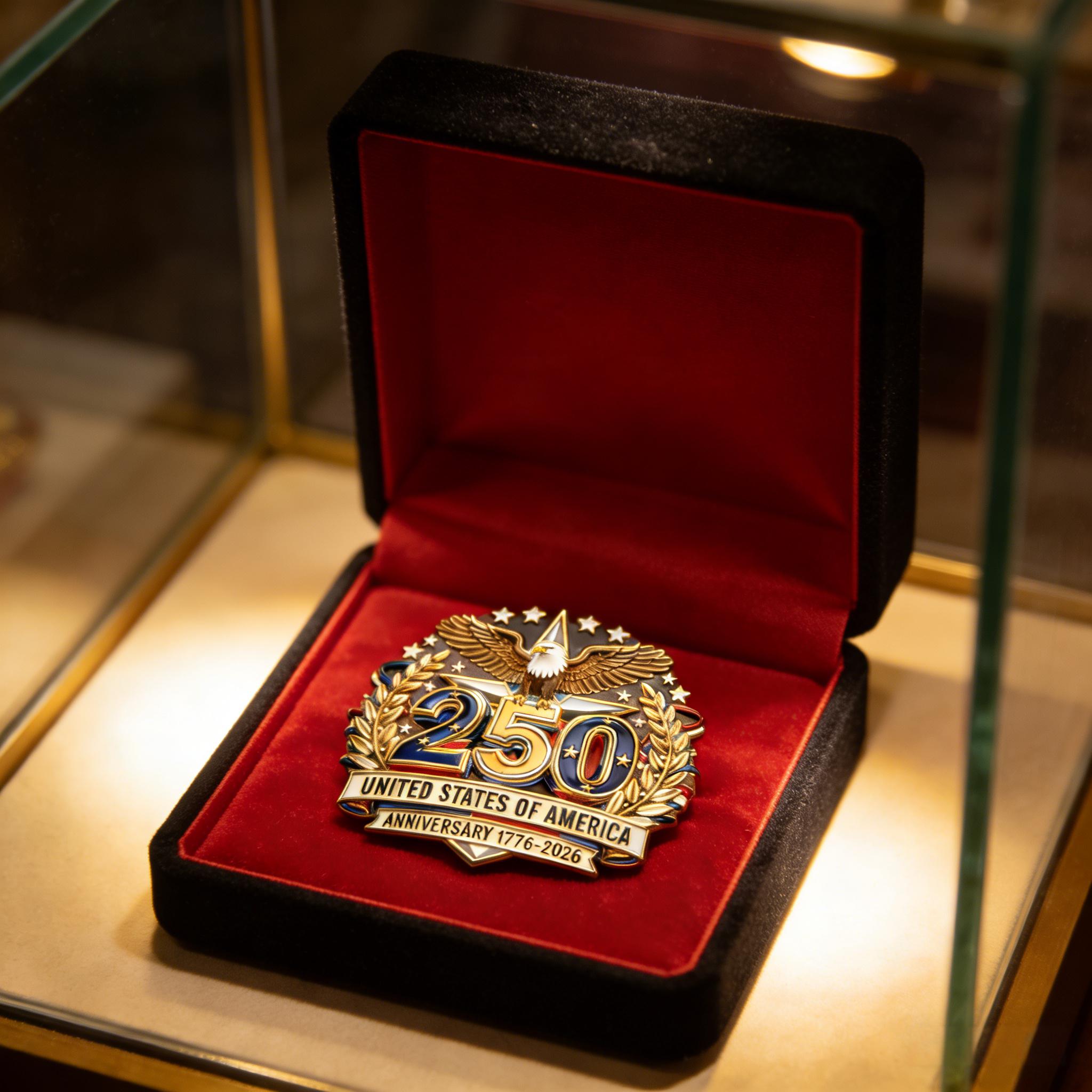 Commemorative 250th Anniversary Eagle Lapel Pin