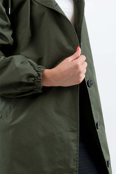 OLIVE GREEN WINDBREAKER