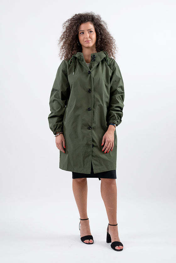 OLIVE GREEN WINDBREAKER
