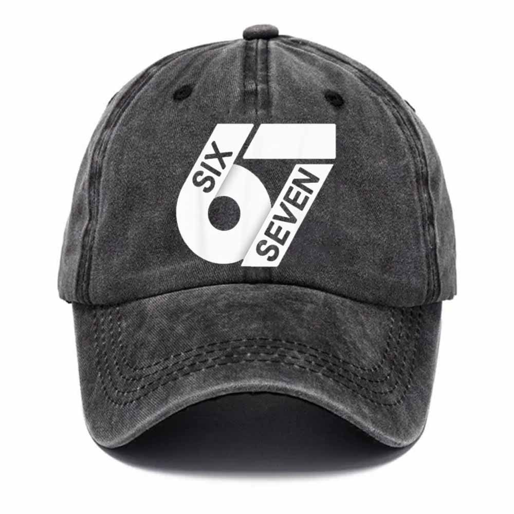 🔥🔥“6–7 Hands Up” Meme Dad Hat – Vintage Washed Trendy Baseball Cap
