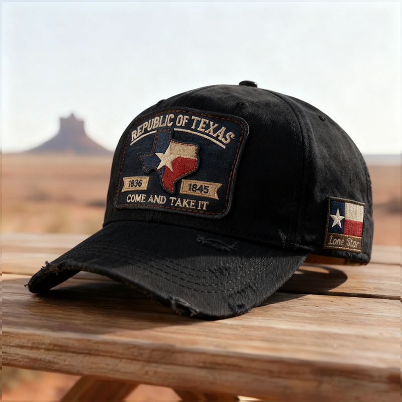 🔥Last Day 50% OFF -🧢 Republic Grit – Texas Patch Hat