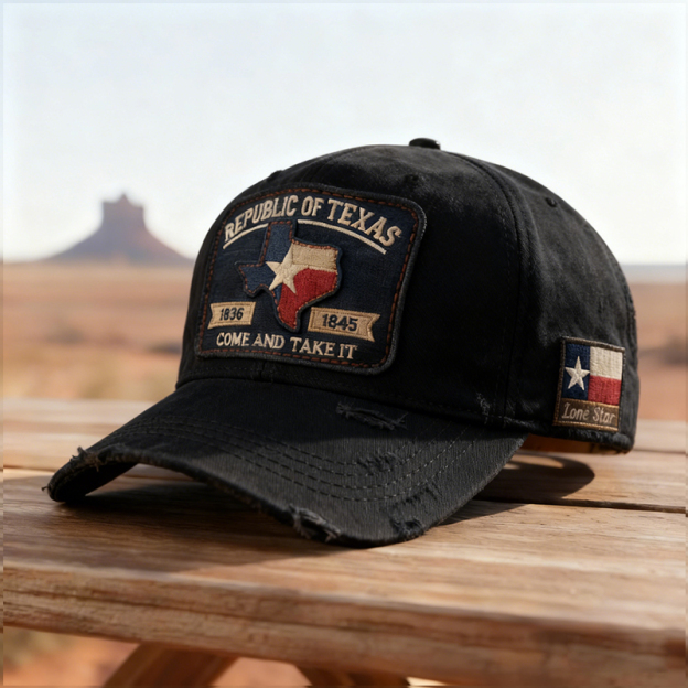 🔥Last Day 50% OFF -🧢 Republic Grit – Texas Patch Hat