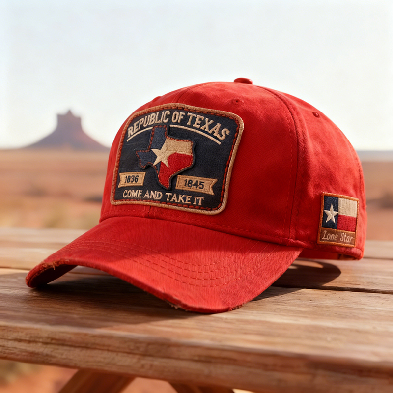 🔥Last Day 50% OFF -🧢 Republic Grit – Texas Patch Hat
