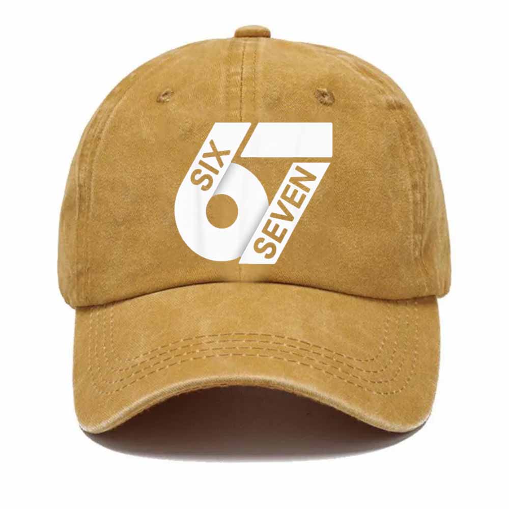 🔥🔥“6–7 Hands Up” Meme Dad Hat – Vintage Washed Trendy Baseball Cap