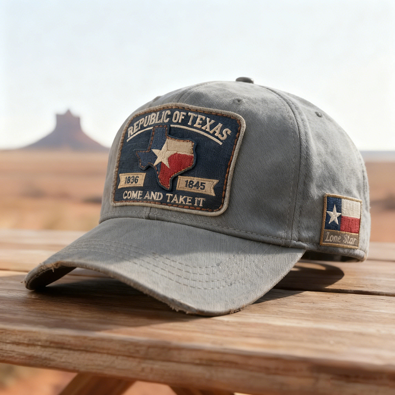 🔥Last Day 50% OFF -🧢 Republic Grit – Texas Patch Hat