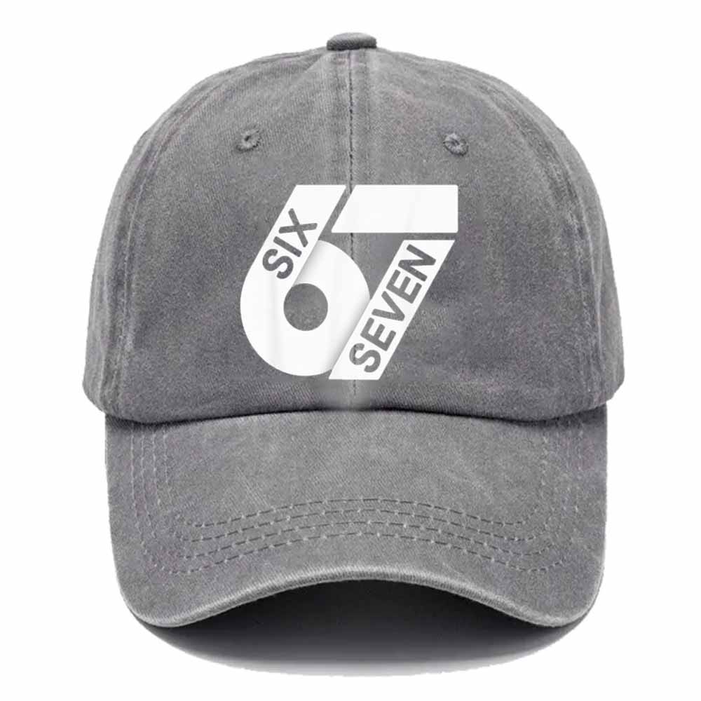 🔥🔥“6–7 Hands Up” Meme Dad Hat – Vintage Washed Trendy Baseball Cap
