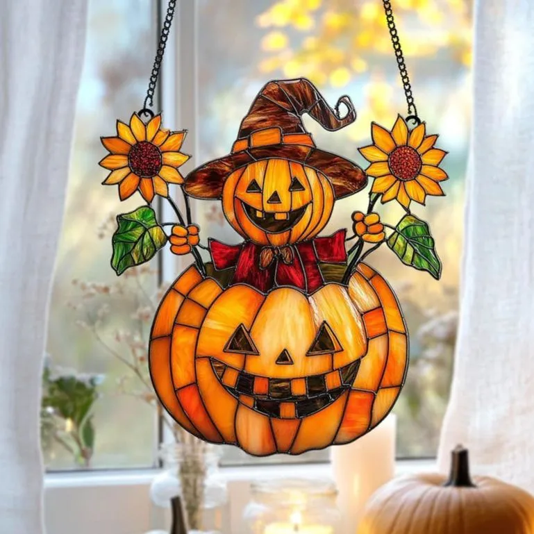🎃Halloween Early Bird Special Sale 49% OFF -Colorful Pumpkin Window Decorations