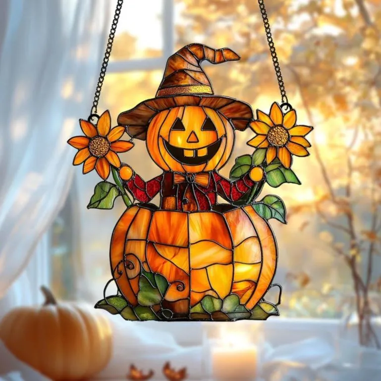 🎃Halloween Early Bird Special Sale 49% OFF -Colorful Pumpkin Window Decorations