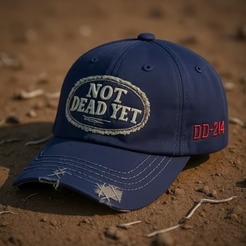 NOT DEAD YET - Vintage Washed Baseball Cap💎