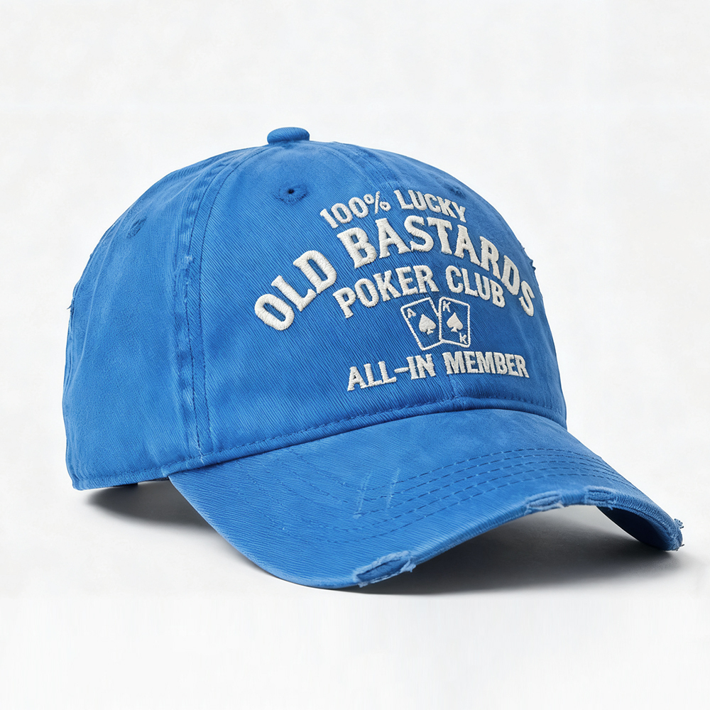The “Old Bastards Poker Club” Official Cap — Made for players who dare to go ALL-IN.