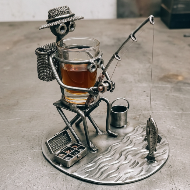 Fishing Buddy Shot Glass Holder