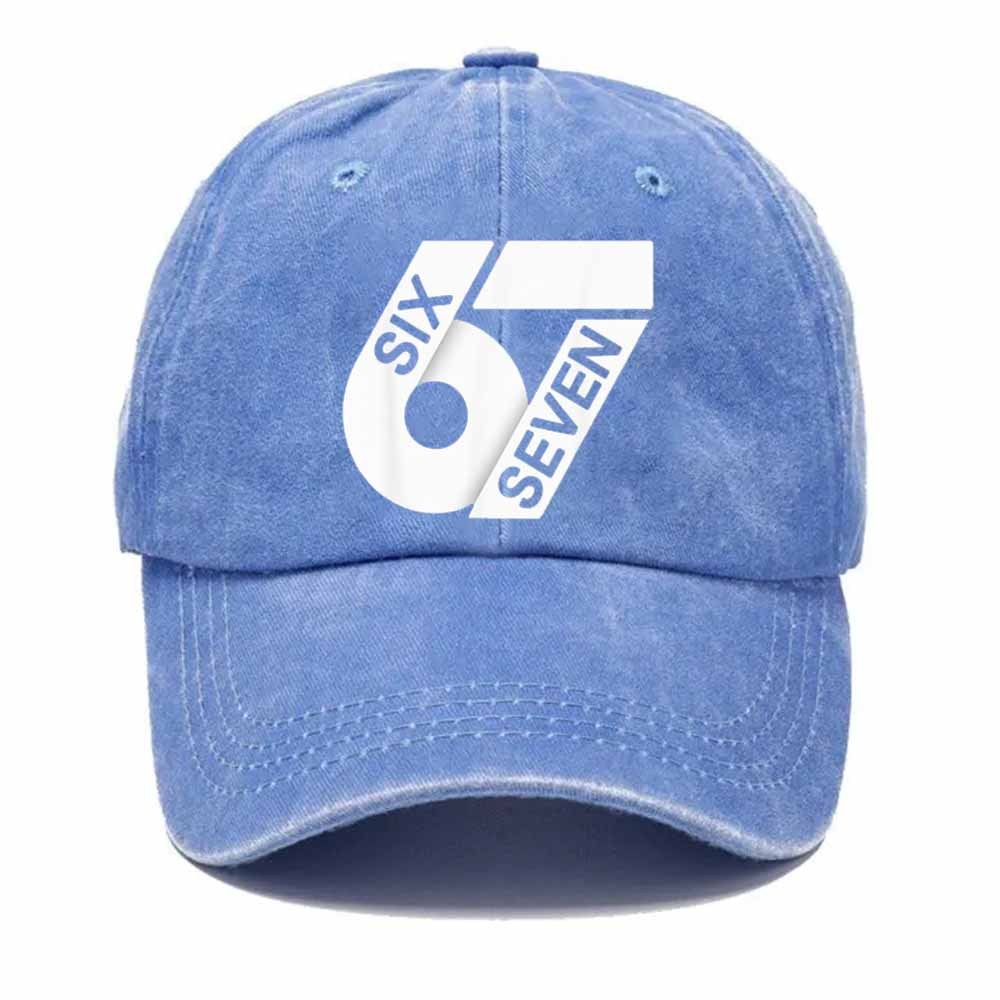 🔥🔥“6–7 Hands Up” Meme Dad Hat – Vintage Washed Trendy Baseball Cap