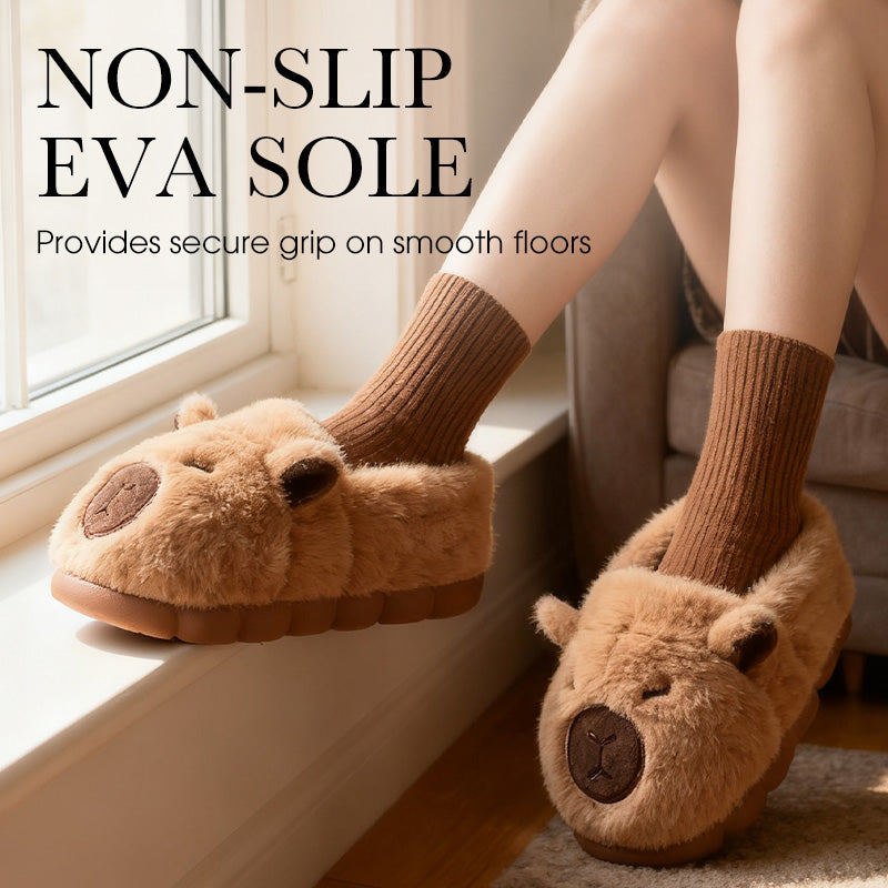 ❄️Winter Hot Sale 50% OFF🤎Warm Indoor Non-Slip Capybara Slippers