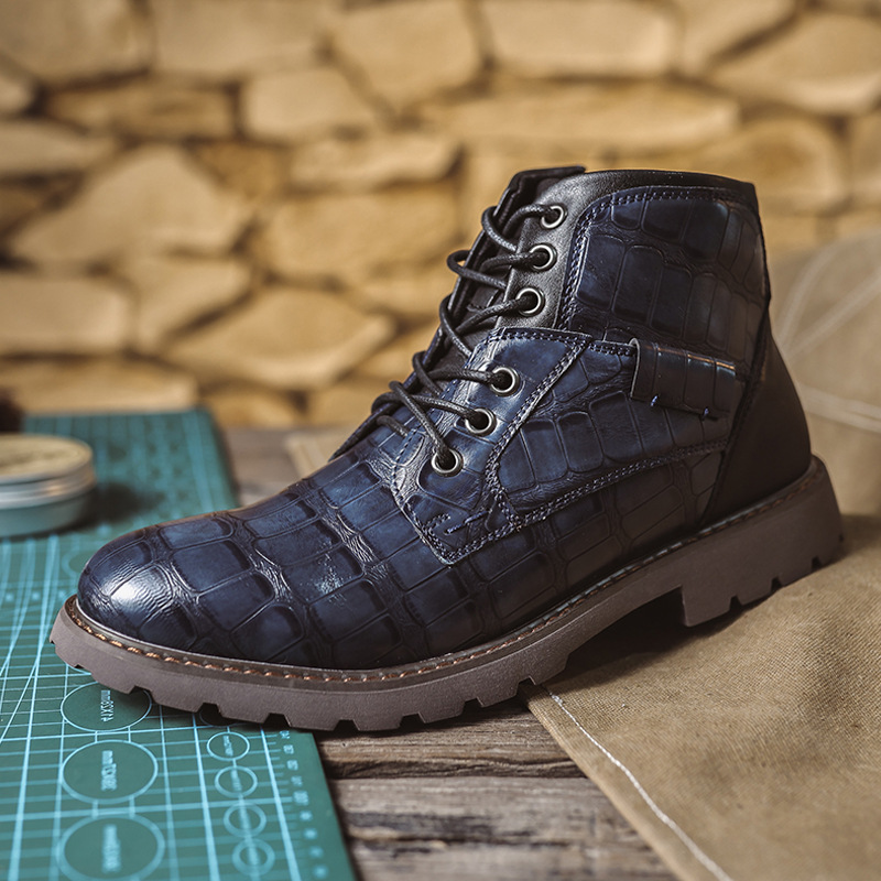 Men's spring/Fall side zip vintage casual Doc Martens