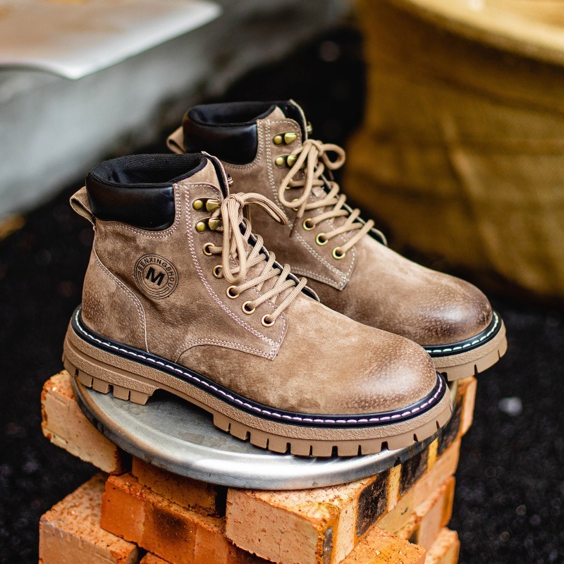 Men's leather high-top English Doc Martens