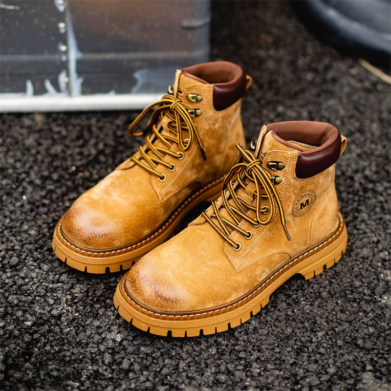 Men's leather high-top English Doc Martens