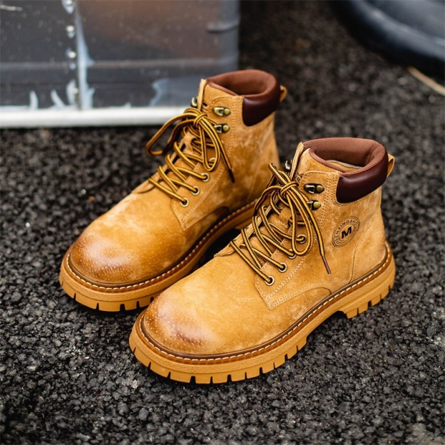 Men's leather high-top English Doc Martens