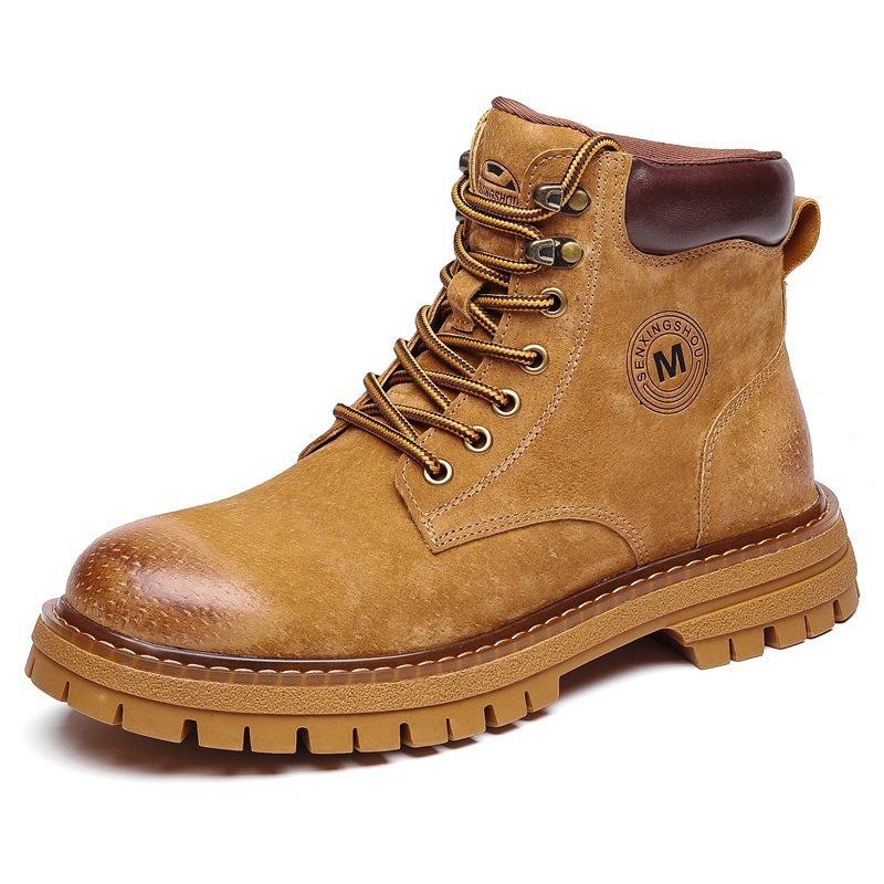 Men's leather high-top English Doc Martens