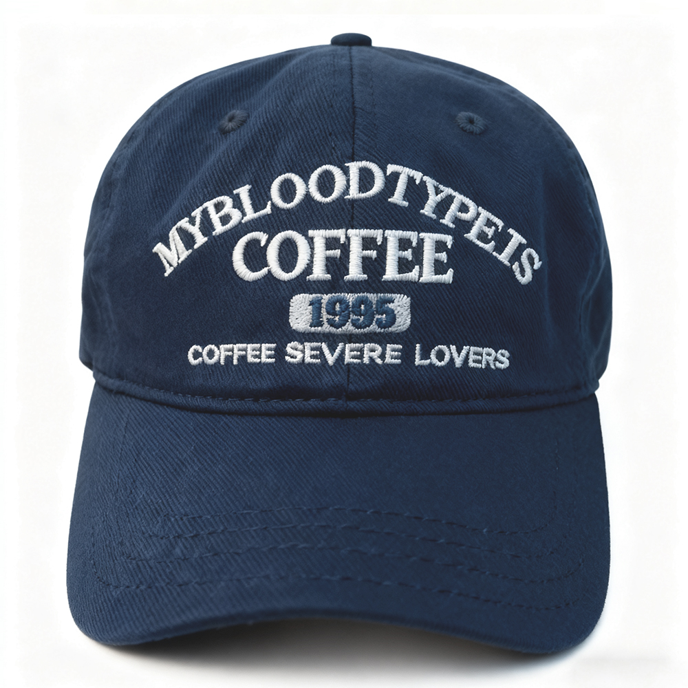 ☕ “My Blood Type Is Coffee” Vintage Cap For the Ones Who Run on Caffeine — Literally.