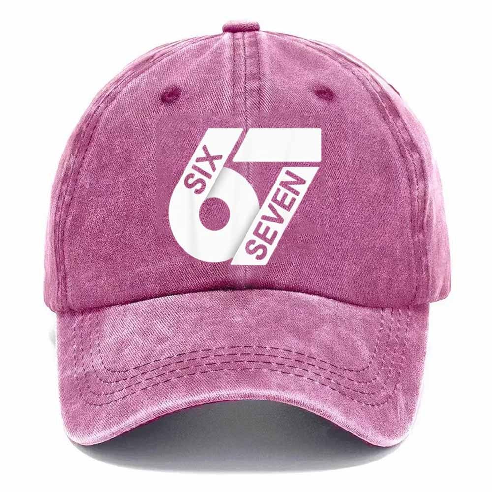 🔥🔥“6–7 Hands Up” Meme Dad Hat – Vintage Washed Trendy Baseball Cap
