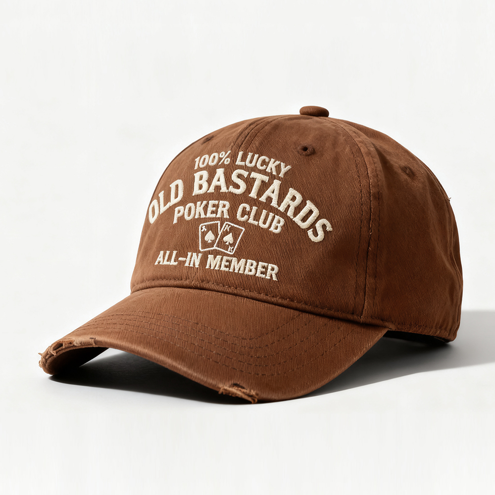 The “Old Bastards Poker Club” Official Cap — Made for players who dare to go ALL-IN.
