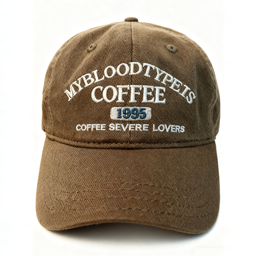 ☕ “My Blood Type Is Coffee” Vintage Cap For the Ones Who Run on Caffeine — Literally.