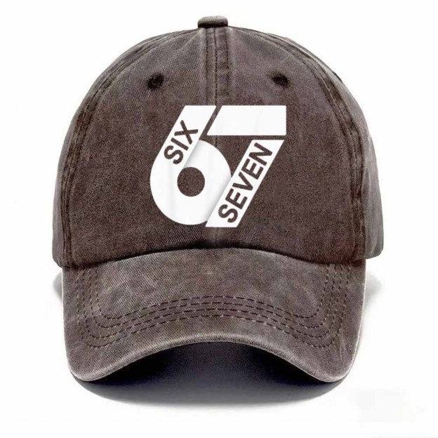 🔥🔥“6–7 Hands Up” Meme Dad Hat – Vintage Washed Trendy Baseball Cap