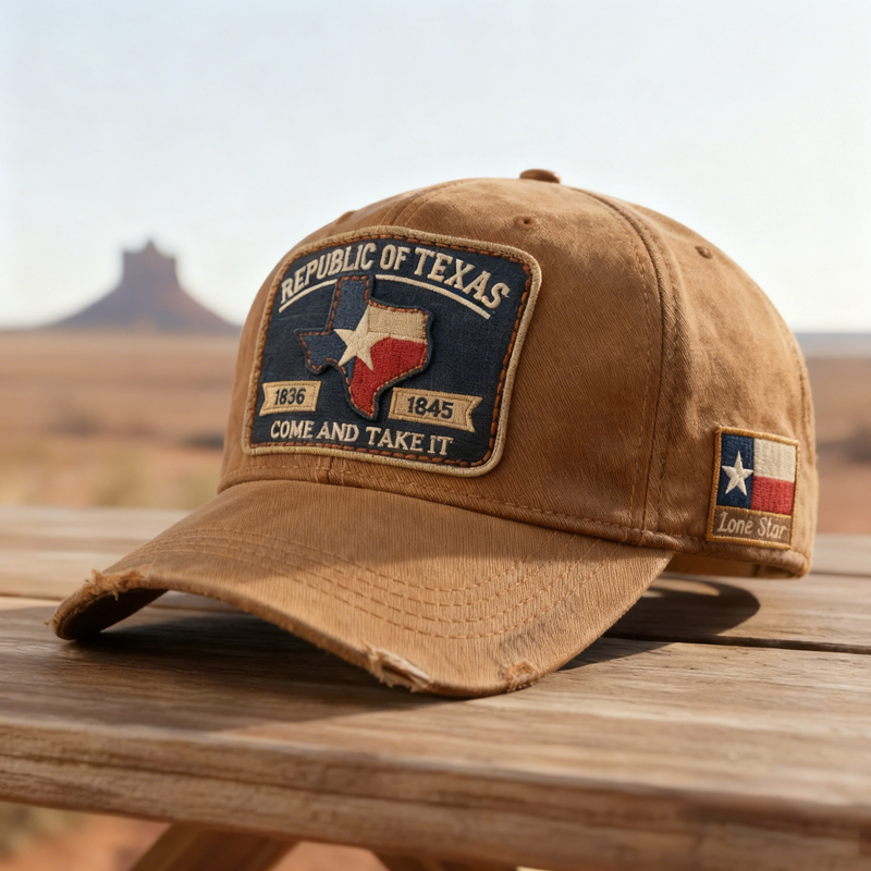 🔥Last Day 50% OFF -🧢 Republic Grit – Texas Patch Hat