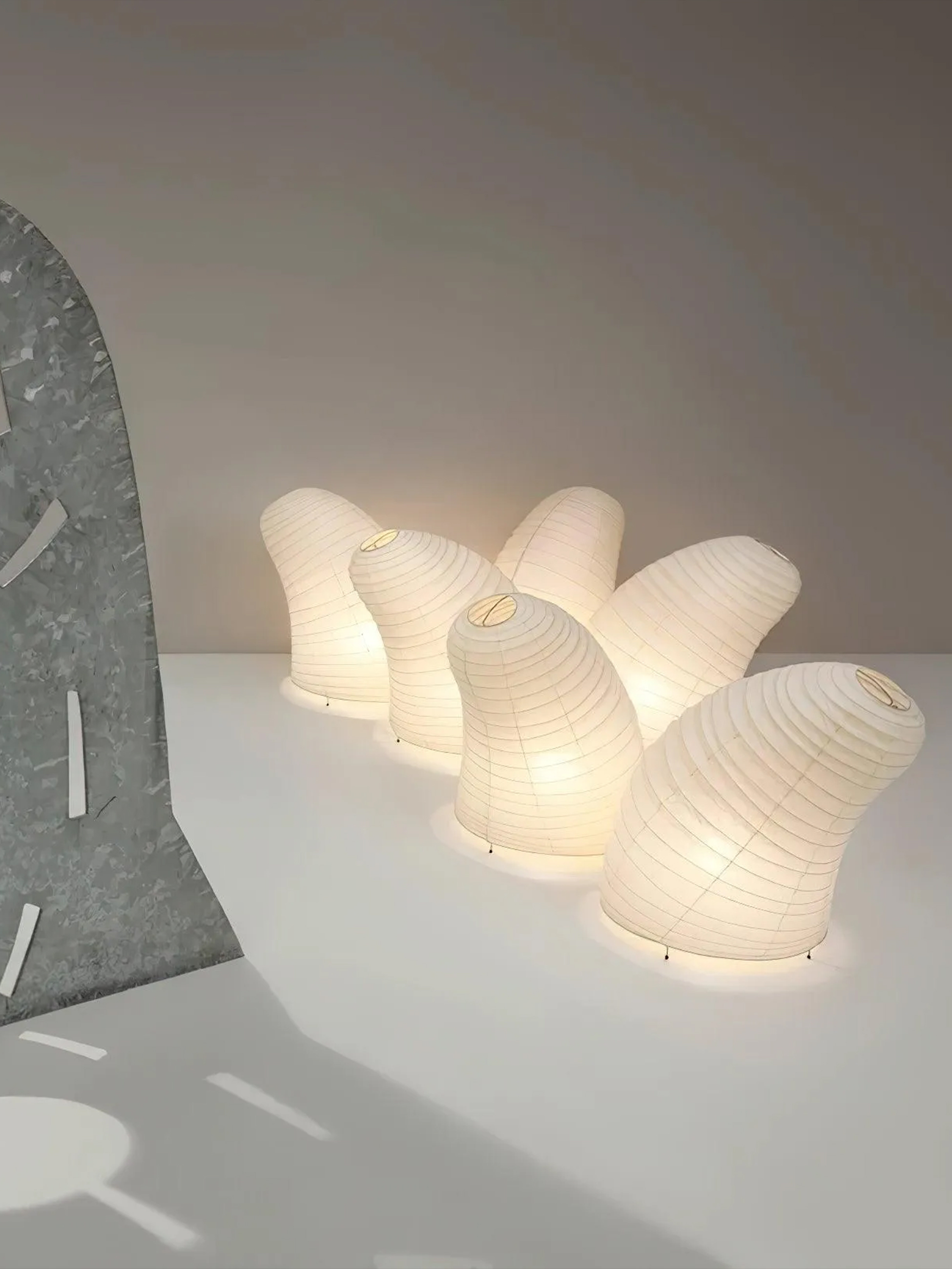 Washi Paper Table Lamp VB13 – Akari Light