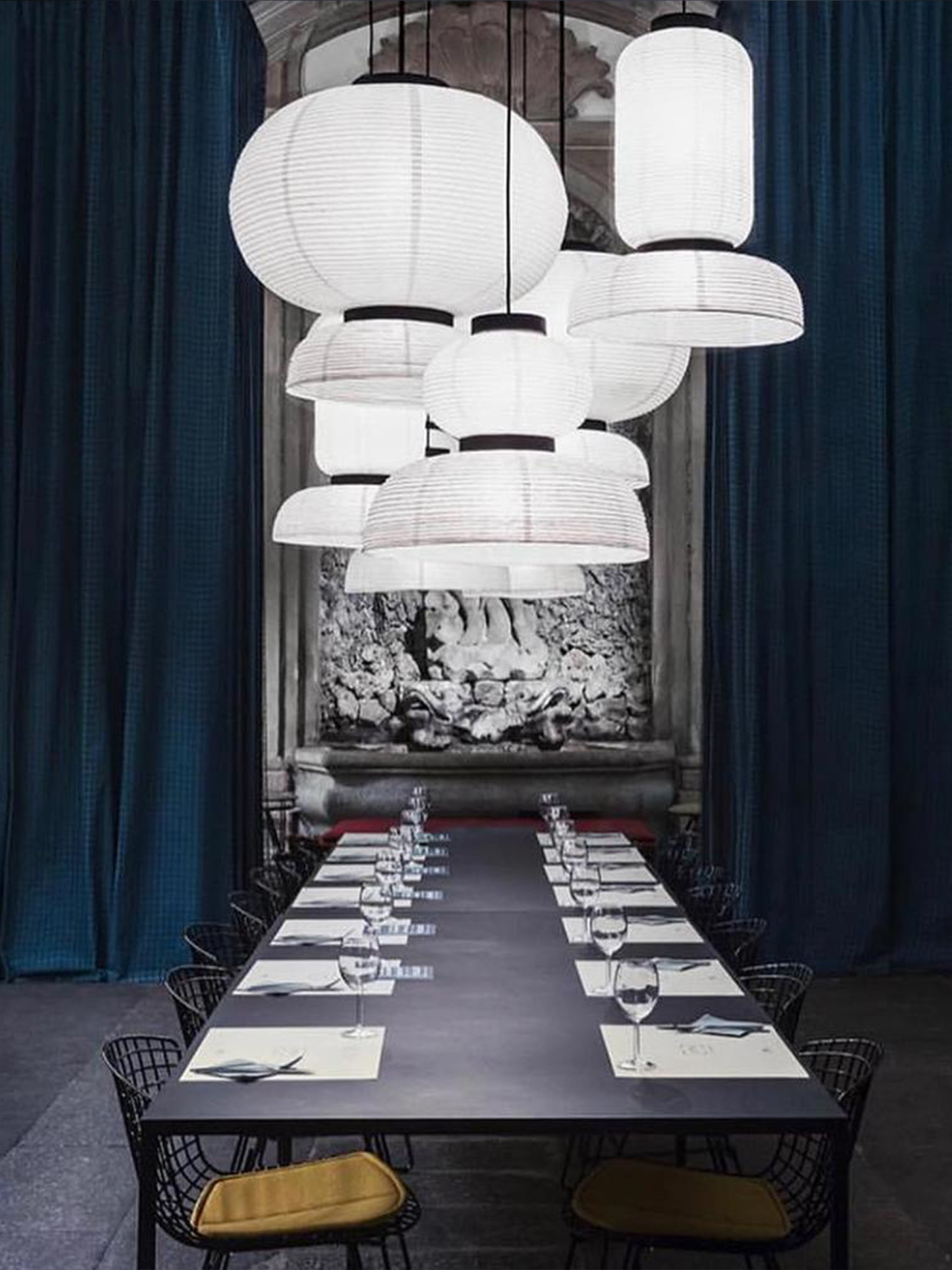 Rice Paper Lantern Pendant Lamp-elegalight