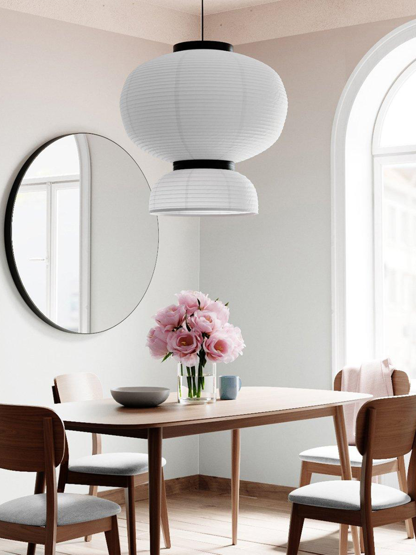 Rice Paper Lantern Pendant Lamp-elegalight