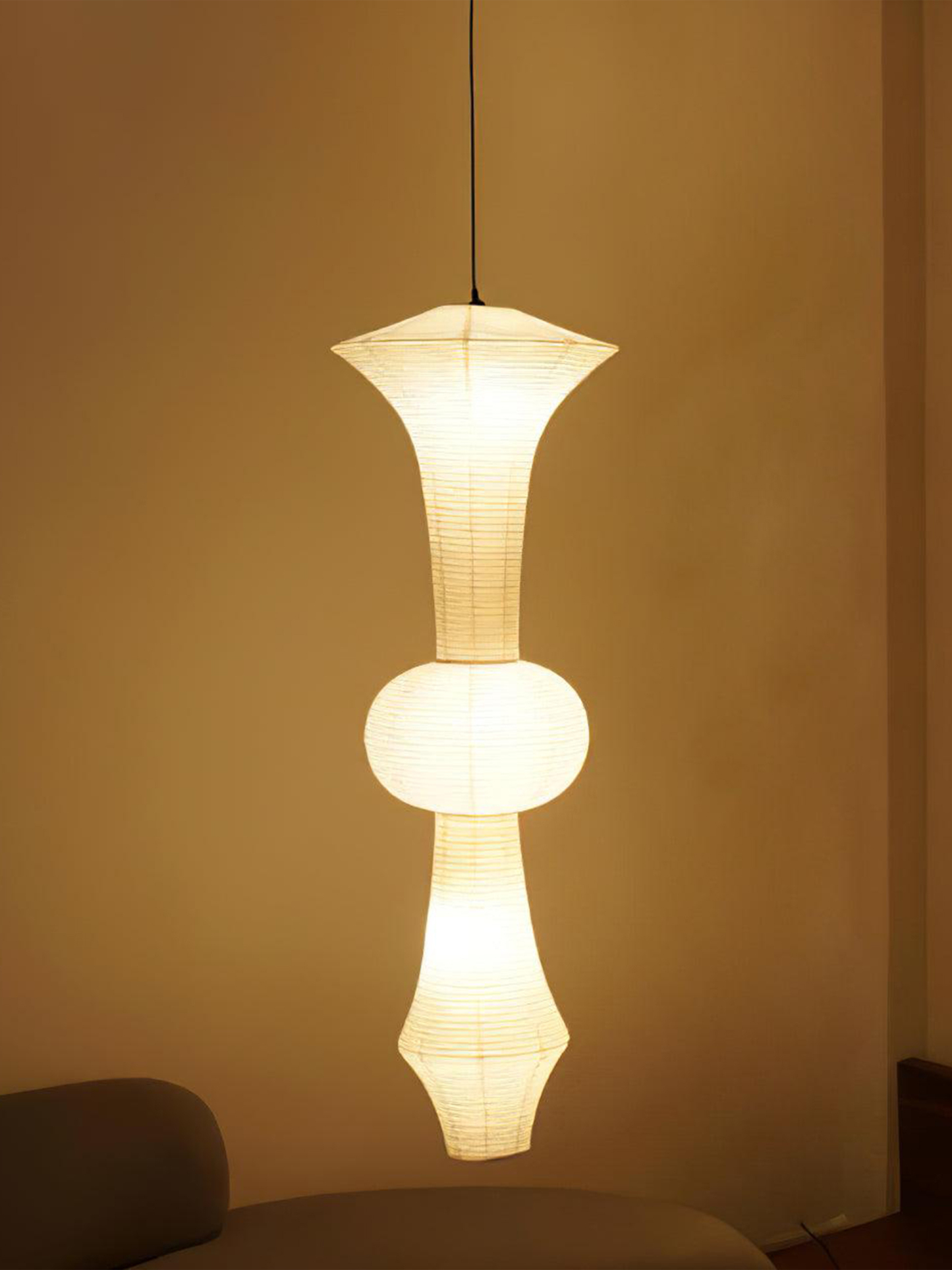 Rice Paper E Pendant Light