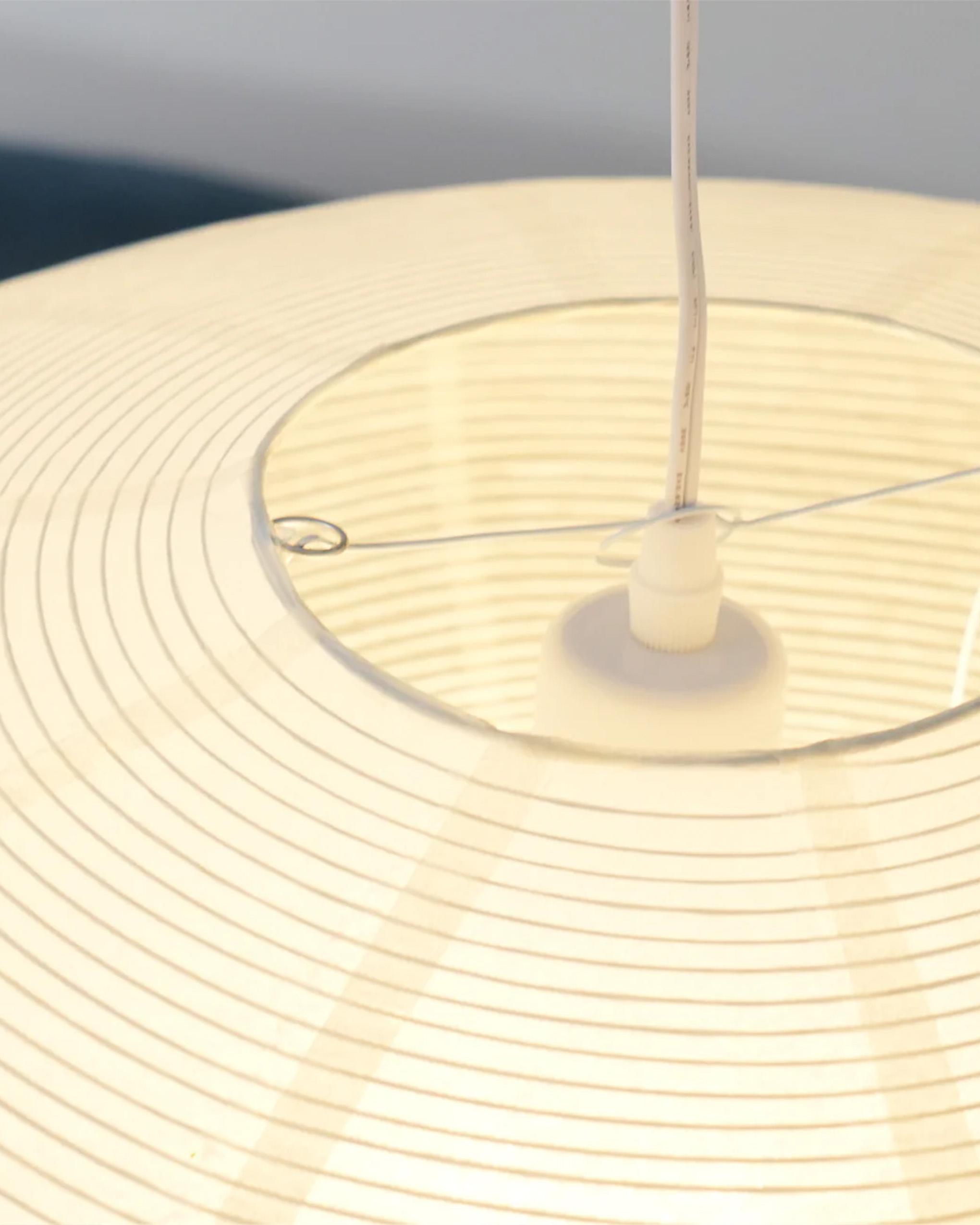 Saucer Washi Paper Pendant Light (Plug-in)
