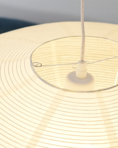 Saucer Washi Paper Pendant Light (Plug-in)