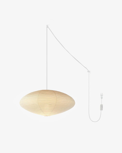 Saucer Washi Paper Pendant Light (Plug-in)