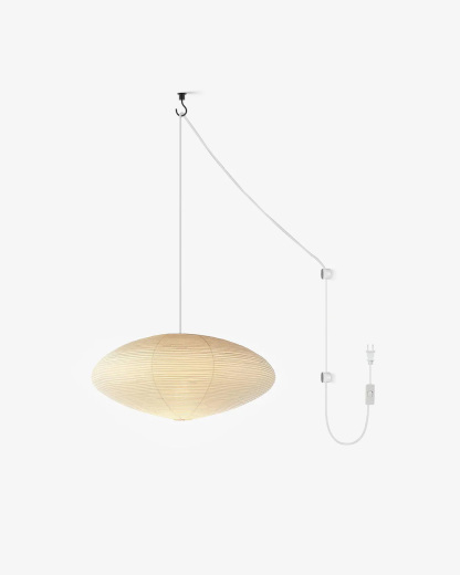 Saucer Washi Paper Pendant Light (Plug-in)