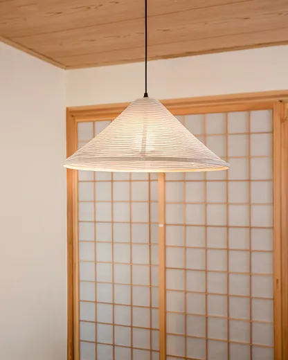 Washi Paper Pyramid Pendant Lamp