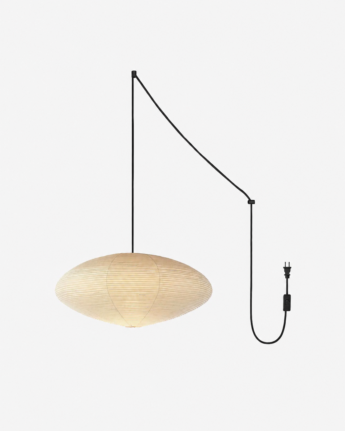 Saucer Washi Paper Pendant Light (Plug-in)